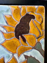 Load image into Gallery viewer, framed 3"x6" sunflower tile