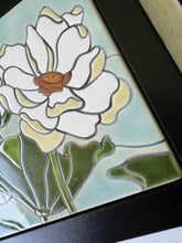 Load image into Gallery viewer, framed 6"x6" lotus tile