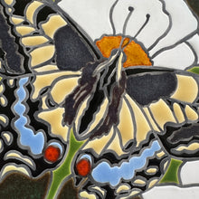Load image into Gallery viewer, framed 6"x6" swallowtail butterfly tile