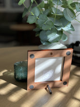 Load image into Gallery viewer, framed 4"x4" barred owl tile