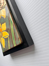Load image into Gallery viewer, framed 3"x6" daffodil tile